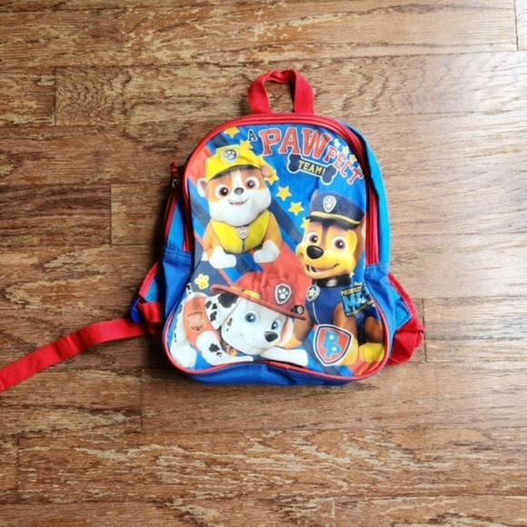 Paw Patrol Blue and Red Kids Backpack - Picture 1 of 5